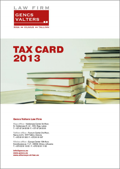 Baltic Tax Card: Personal Income Tax in Latvia, Lithuania, Estonia PIT rate in Baltics
